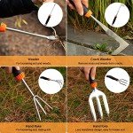 10 Durable Stainless Steel Gardening Tools Set