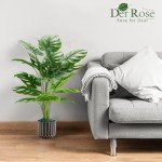 28'' Tall Faux Monstera Plant for Home Decor