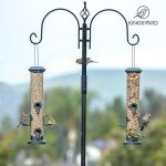 Set of 2 Durable Tubular Bird Feeders