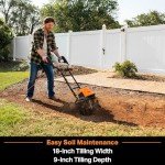 LawnMaster 13.5-Amp Electric Tiller, 18-Inch