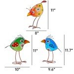 Outdoor Metal Bird Statues - Garden Décor Set