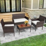 YITAHOME 4-Piece Outdoor Patio Bistro Set