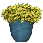 Blue Jean Honeysuckle Resin Flower Pot, 15