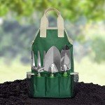 11-Piece Garden Tool Set with Tote Bag & Apron