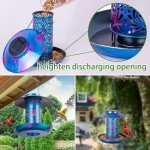 Hanging Waterproof Metal Solar Bird Feeder