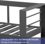 Dark Grey 7-Seat Aluminum Patio Furniture Set