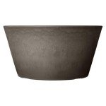 10-Inch Dark Charcoal Shallow Bulb Planter