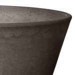 10-Inch Dark Charcoal Shallow Bulb Planter