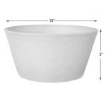 10-Inch Dark Charcoal Shallow Bulb Planter