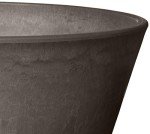 10-Inch Dark Charcoal Shallow Bulb Planter