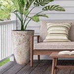 Set of 2 Tall Round 9 Gallon Planters