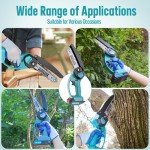 Small Cordless Chainsaw Set for Easy Pruning