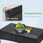 Modular 4-Piece Outdoor Wicker Furniture Set