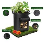 Cavisoo 10 Gallon Potato Grow Bags - 5 Pack