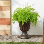 Brushed Copper 15" Classic Plastic Urn Planter