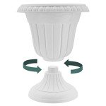 Brushed Copper 15" Classic Plastic Urn Planter