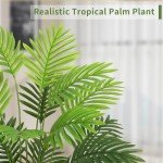 28" Faux Palm Tree in White Pot
