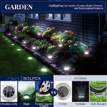 12-Solar LED Ground Lights for Outdoor Gardens