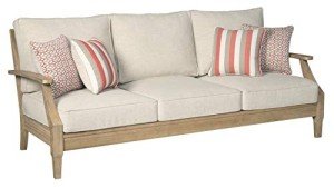Coastal Eucalyptus Patio Sofa with Cushions