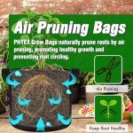 12-Pack Heavy Duty Grow Bags with Labels