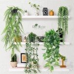4 Pack Hanging Fake Plants with Pots