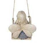 Summertime Fairy Swing Hanging Statue, 11 Inch