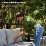 East Oak 4-Piece Outdoor Patio Furniture Set