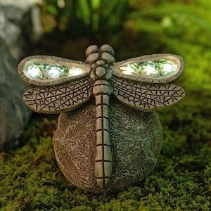 Solar Dragonfly Garden Statue for Outdoor Decor
