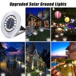 12-Pack Waterproof Solar Ground Landscape Lights
