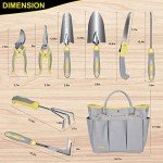 10-Piece Stainless Steel Garden Tool Set