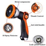 10-Mode Adjustable Spray Nozzle for Garden Hose