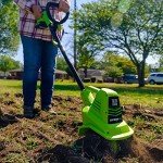 Earthwise 20V Cordless Electric Cultivator - Green
