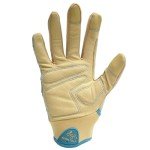 Women's Touchscreen Gardening Gloves with Blue Leaves