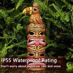 Yiosax Solar Woodpecker Tiki Garden Statue