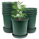 12-Count 6-Inch Green Nursery Pots with Drainage