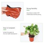 100-Pack 6-Inch Plastic Nursery Pots with Labels