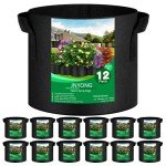 12-Pack 5 Gallon Non-Woven Grow Bags