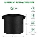 12-Pack 5 Gallon Non-Woven Grow Bags