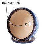 Modern Ceramic Succulent Planter Pot with Saucer