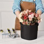 12-Pack 5 Gallon Non-Woven Grow Bags