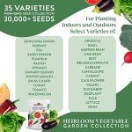 Heirloom Vegetable Seeds Variety Pack - 35 Types