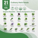 21 Herb Seeds Variety Pack for Home Gardening