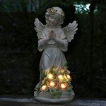 Solar Garden Angel Statue - Outdoor Patio Decor