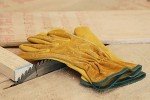 OZERO Leather Gardening Gloves - Durable & Flexible