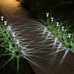 Solar LED Pathway Lights for Outdoors - 10 Pack
