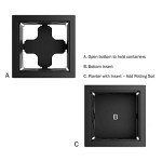 Lattice Design Planter Box - 14.75-Inch Square