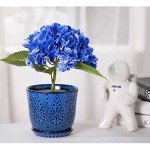 Beaded Ceramic Planter Set of 2 - 6 Inch