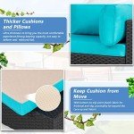 Shintenchi 7-Piece Outdoor Patio Sectional Sofa Set