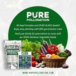 Heirloom Vegetable Seeds Variety Pack - 40 Types