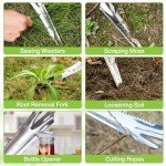 WORKPRO Garden Weeder with Plastic Handle, 30.5 cm